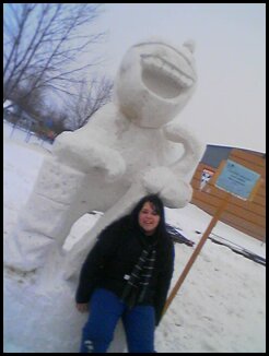 Sculture sur neige